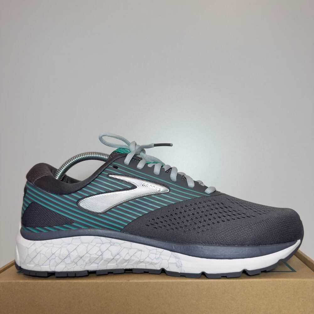 Brooks Addiction 14 Womens 11 Gray Blue Running Shoes Athletic Trainers Sneakers - Picture 2 of 8